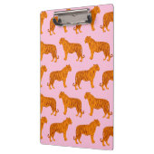 Porte-bloc Tiger animal rose moderne (Gauche)