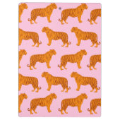 Porte-bloc Tiger animal rose moderne (Dos)