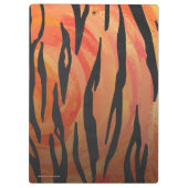 Porte-bloc Tiger chaud orange et noir (Dos)