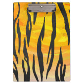 Porte-bloc Tiger noir et orange (Devant)