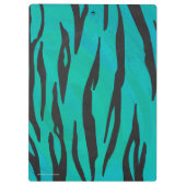 Porte-bloc Tiger noir et Turquoise (Dos)