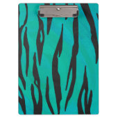 Porte-bloc Tiger noir et Turquoise (Devant)