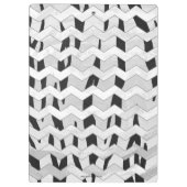 Porte-bloc Tigre Cheveron noir et blanc (Dos)