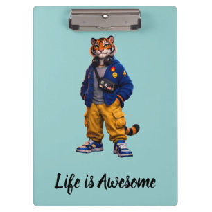 Porte-bloc Tigre Cool dans l'Art Streetwear - Tigre de Style