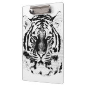 Porte-bloc Tigre noir et blanc (Gauche)