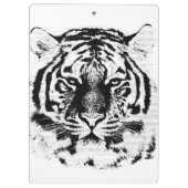Porte-bloc Tigre noir et blanc (Dos)