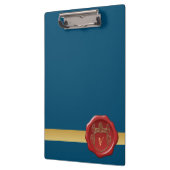 Porte-bloc Timbre Motif Monogramme moderne et élégant #2 (Gauche)