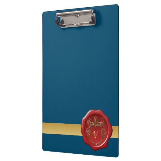 Porte-bloc Timbre Motif Monogramme moderne et élégant #2 (Gauche)