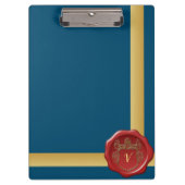 Porte-bloc Timbre Motif Monogramme moderne et élégant #3 (Devant)