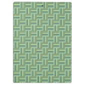 Porte-bloc Tissage de bandes vert olive (Dos)