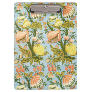 Porte-bloc Tissu damassé de fruits floraux baroques classique