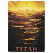 Porte-bloc Titan la plus grande lune de la planète Saturne (Dos)