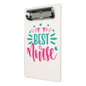 Porte-bloc TITLE Meilleur Bloc-Notes Mini pour Infirmière – (Angle2)