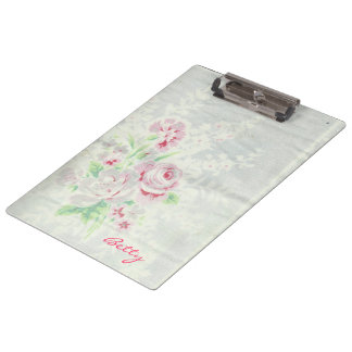 Porte-bloc Toile vintage avec le porte - bloc de roses de