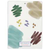 Porte-bloc Tonceau Abstrait Pastel Toné Terre (Dos)