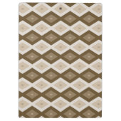 Porte-bloc Tons de motif diamant brun (Dos)