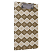 Porte-bloc Tons de motif diamant brun (Swatch)