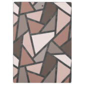 Porte-bloc Tons de motif en vitrail marron (Dos)