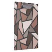Porte-bloc Tons de motif en vitrail marron (Swatch)
