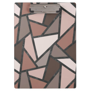 Porte-bloc Tons de motif en vitrail marron