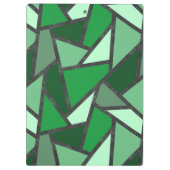 Porte-bloc Tons de motif en vitrail vert (Dos)