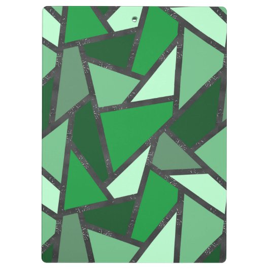 Porte-bloc Tons de motif en vitrail vert (Dos)