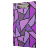 Porte-bloc Tons de vitrail violet motif (Gauche)