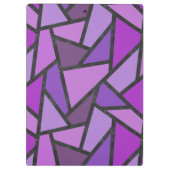 Porte-bloc Tons de vitrail violet motif (Dos)