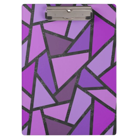 Porte-bloc Tons de vitrail violet motif (Devant)