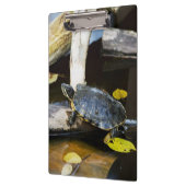 Porte-bloc Tortue de glisseur d'étang dans le sauvage (Gauche)