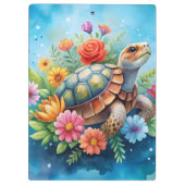 Porte-bloc Tortue florale (Dos)