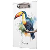 Porte-bloc toucan coloré assis sur une branche (Gauche)