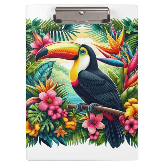 Porte-bloc Toucan tropical/jungle oiseau (Devant)
