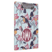 Porte-bloc Toucans avec le monogramme exotique des fleurs | (Swatch)