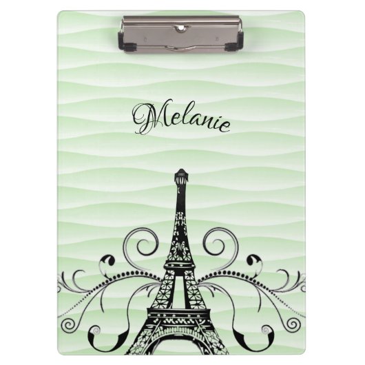 Porte-bloc Tour Eiffel verte Porte - bloc (Devant)