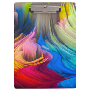 Porte-bloc Tourbillon abstrait coloré