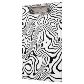 Porte-bloc Tourbillon blanc noir Conception abstraite (Gauche)