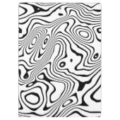 Porte-bloc Tourbillon blanc noir Conception abstraite (Dos)