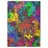 Porte-bloc Tourbillonneurs Colorés Abstraits / (Dos)