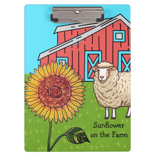 Porte-bloc Tournesol à la ferme (Devant)