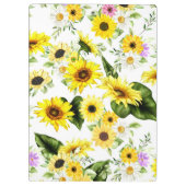 Porte-bloc Tournesol à l'aquarelle 7 (Dos)