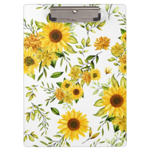 Porte-bloc Tournesol à l'aquarelle 8