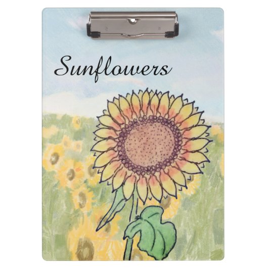 Porte-bloc Tournesols (Devant)