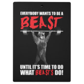 Porte-bloc Tout Le Monde Veut Être Une Bête - Levage D'Ours - (Dos)