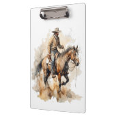 Porte-bloc Trail Ride Dusty en aquarelle, personnalisé (Gauche)