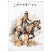 Porte-bloc Trail Ride Dusty en aquarelle, personnalisé (Dos)