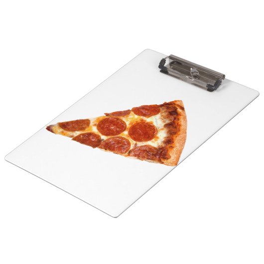 Porte-bloc Tranche de pizza pepperoni classique de SlipperyJo (Incliné)