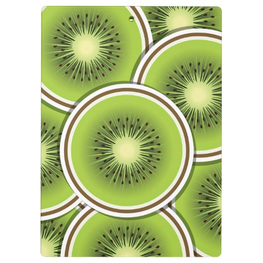 Porte-bloc Tranches de fruits funky kiwi (Dos)