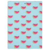 Porte-bloc Tranches de pastèque sur le motif turquoise (Dos)