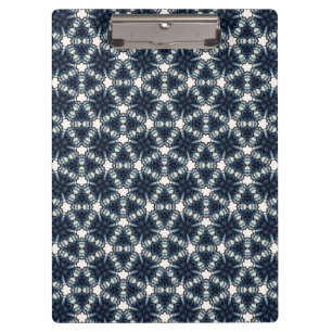 Porte-bloc Treillis Fleur de Neige Indigo